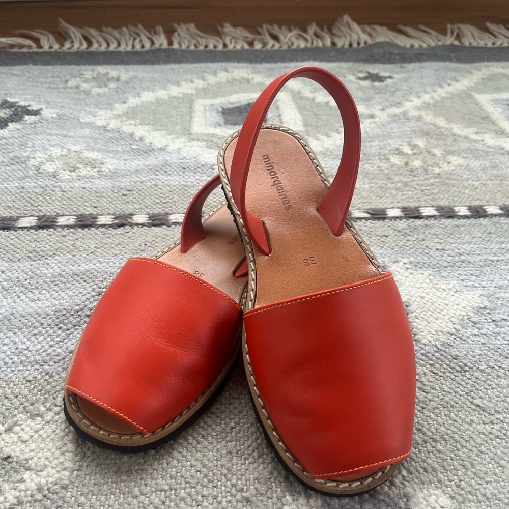 Avarca Leather Slingback Sandals - Made in Spain